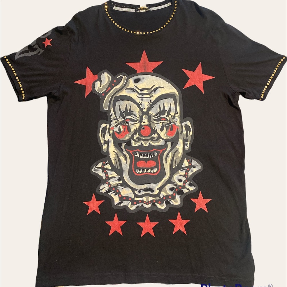 HAPPY CLOWN CREW TEE IN BLACK